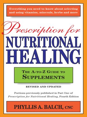 cover image of Prescription for Nutritional Healing